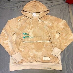 Nike Sweater Mens Large Dri Fit Standard Issue AOP Halftone Grid Hoodie